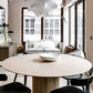 Modern Round Wood Dining Table Home Kitchen Dinner Pedestal Dining Table Clearhalo 'Dining Tables & Seating' 'Dining Tables' 'dining_table' 'furn' 'furn_dining_table' 'Furniture' 'furniture_dining_table' 'Kitchen & Dining Furniture' 'kitchen' 'kitchen_dining_table' 4745700