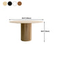 Modern Round Wood Dining Table Home Kitchen Dinner Pedestal Dining Table Clearhalo 'Dining Tables & Seating' 'Dining Tables' 'dining_table' 'furn' 'furn_dining_table' 'Furniture' 'furniture_dining_table' 'Kitchen & Dining Furniture' 'kitchen' 'kitchen_dining_table' 4745706