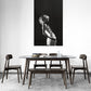 Stone Top Dining Table Mid-Century Modern Dining Table with 4 Brown Legs Clearhalo 'Dining Tables & Seating' 'Dining Tables' 'dining_table' 'Furniture' 'furniture_dining_table' 'Kitchen & Dining Furniture' 'kitchen' 'kitchen_dining_table' 4745717
