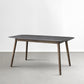 Stone Top Dining Table Mid-Century Modern Dining Table with 4 Brown Legs Clearhalo 'Dining Tables & Seating' 'Dining Tables' 'dining_table' 'Furniture' 'furniture_dining_table' 'Kitchen & Dining Furniture' 'kitchen' 'kitchen_dining_table' 4745721
