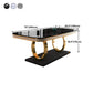 Stone Top Dining Table Traditional Luxury Table with Pedestal in Gold Clearhalo 'Dining Tables & Seating' 'Dining Tables' 'dining_table' 'furn' 'furn_dining_table' 'Furniture' 'furniture_dining_table' 'Kitchen & Dining Furniture' 'kitchen' 'kitchen_dining_table' 4745769