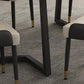 Rectangle Sintered Stone Table for Restaurant Industrial Dining Table with Double Pedestal Clearhalo 'Dining Tables & Seating' 'Dining Tables' 'dining_table' 'furn' 'furn_dining_table' 'Furniture' 'furniture_dining_table' 'Kitchen & Dining Furniture' 'kitchen' 'kitchen_dining_table' 4745775