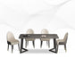 Rectangle Sintered Stone Table for Restaurant Industrial Dining Table with Double Pedestal Clearhalo 'Dining Tables & Seating' 'Dining Tables' 'dining_table' 'furn' 'furn_dining_table' 'Furniture' 'furniture_dining_table' 'Kitchen & Dining Furniture' 'kitchen' 'kitchen_dining_table' 4745784