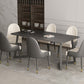 Rectangle Sintered Stone Table for Restaurant Industrial Dining Table with Double Pedestal Clearhalo 'Dining Tables & Seating' 'Dining Tables' 'dining_table' 'furn' 'furn_dining_table' 'Furniture' 'furniture_dining_table' 'Kitchen & Dining Furniture' 'kitchen' 'kitchen_dining_table' 4745786