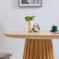 Modern Round Dining Table Natural Solid Wood Base Pedestal Dining Table Clearhalo 'Dining Tables & Seating' 'Dining Tables' 'dining_table' 'furn' 'furn_dining_table' 'Furniture' 'furniture_dining_table' 'Kitchen & Dining Furniture' 'kitchen' 'kitchen_dining_table' 4745819