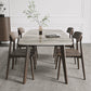 Contemporary Solid Wood Dining Table Sintered Stone Dining Table with 4 Legs Light Grey 51.2"L x 31.5"W x 29.5"H Without Chairs Clearhalo 'Dining Tables & Seating' 'Dining Tables' 'dining_table' 'furn' 'furn_dining_table' 'Furniture' 'furniture_dining_table' 'Kitchen & Dining Furniture' 'kitchen' 'kitchen_dining_table' 4745838
