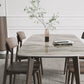 Contemporary Solid Wood Dining Table Sintered Stone Dining Table with 4 Legs Clearhalo 'Dining Tables & Seating' 'Dining Tables' 'dining_table' 'furn' 'furn_dining_table' 'Furniture' 'furniture_dining_table' 'Kitchen & Dining Furniture' 'kitchen' 'kitchen_dining_table' 4745841