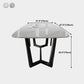 Modern Dining Table Rectangle Dining Sintered Stone Table for Restaurant Clearhalo 'Dining Tables & Seating' 'Dining Tables' 'dining_table' 'furn' 'furn_dining_table' 'Furniture' 'furniture_dining_table' 'Kitchen & Dining Furniture' 'kitchen' 'kitchen_dining_table' 4745898