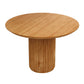 Modern Pedestal Casual Dining Table Round Solid Wood Dinner Table Kitchen Home Dark Wood Without Chairs Clearhalo 'Dining Tables & Seating' 'Dining Tables' 'dining_table' 'furn' 'furn_dining_table' 'Furniture' 'furniture_dining_table' 'Kitchen & Dining Furniture' 'kitchen' 'kitchen_dining_table' 4745912