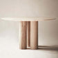 Solid Wood Top Dining Table Contemporary Round Dining Table with 3 Legs Natural 47.2"L x 47.2"W x 29.5"H Without Chairs Clearhalo 'Dining Tables & Seating' 'Dining Tables' 'dining_table' 'furn' 'furn_dining_table' 'Furniture' 'furniture_dining_table' 'Kitchen & Dining Furniture' 'kitchen' 'kitchen_dining_table' 4745947