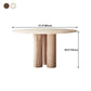 Solid Wood Top Dining Table Contemporary Round Dining Table with 3 Legs Clearhalo 'Dining Tables & Seating' 'Dining Tables' 'dining_table' 'furn' 'furn_dining_table' 'Furniture' 'furniture_dining_table' 'Kitchen & Dining Furniture' 'kitchen' 'kitchen_dining_table' 4745951
