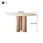 Solid Wood Top Dining Table Contemporary Round Dining Table with 3 Legs Clearhalo 'Dining Tables & Seating' 'Dining Tables' 'dining_table' 'furn' 'furn_dining_table' 'Furniture' 'furniture_dining_table' 'Kitchen & Dining Furniture' 'kitchen' 'kitchen_dining_table' 4745952