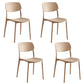 Contemporary Style Stackable Chair Dining Open Back Armless Chair with Plastic Legs Clearhalo 'Dining Chairs' 'Dining Tables & Seating' 'dining_chair' 'Furniture' 'furniture_dining_chair' 'Kitchen & Dining Furniture' 4745963
