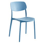 Contemporary Style Stackable Chair Dining Open Back Armless Chair with Plastic Legs Clearhalo 'Dining Chairs' 'Dining Tables & Seating' 'dining_chair' 'Furniture' 'furniture_dining_chair' 'Kitchen & Dining Furniture' 4745968