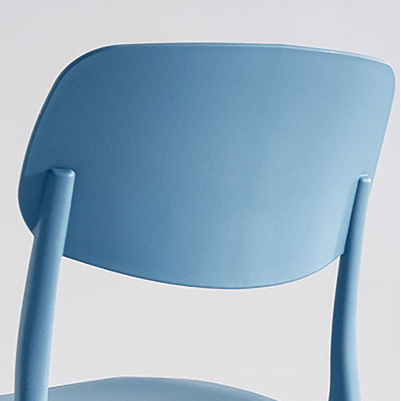 Contemporary Style Stackable Chair Dining Open Back Armless Chair with Plastic Legs Clearhalo 'Dining Chairs' 'Dining Tables & Seating' 'dining_chair' 'Furniture' 'furniture_dining_chair' 'Kitchen & Dining Furniture' 4745969
