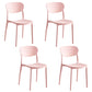 Contemporary Style Stackable Chair Dining Open Back Armless Chair with Plastic Legs Clearhalo 'Dining Chairs' 'Dining Tables & Seating' 'dining_chair' 'Furniture' 'furniture_dining_chair' 'Kitchen & Dining Furniture' 4745979