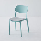 Contemporary Style Stackable Chair Dining Open Back Armless Chair with Plastic Legs Clearhalo 'Dining Chairs' 'Dining Tables & Seating' 'dining_chair' 'Furniture' 'furniture_dining_chair' 'Kitchen & Dining Furniture' 4745984