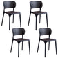 Contemporary Style Stackable Chair Dining Open Back Armless Chairs with Plastic Legs Clearhalo 'Dining Chairs' 'Dining Tables & Seating' 'dining_chair' 'Furniture' 'furniture_dining_chair' 'Kitchen & Dining Furniture' 4745991