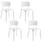 Contemporary Style Stackable Chair Dining Open Back Armless Chairs with Plastic Legs Clearhalo 'Dining Chairs' 'Dining Tables & Seating' 'dining_chair' 'Furniture' 'furniture_dining_chair' 'Kitchen & Dining Furniture' 4745996