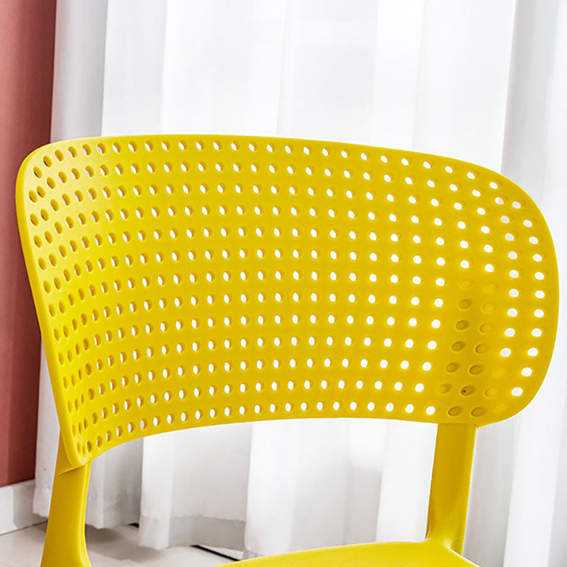 Contemporary Style Stackable Chair Dining Open Back Armless Chairs with Plastic Legs Clearhalo 'Dining Chairs' 'Dining Tables & Seating' 'dining_chair' 'Furniture' 'furniture_dining_chair' 'Kitchen & Dining Furniture' 4745997