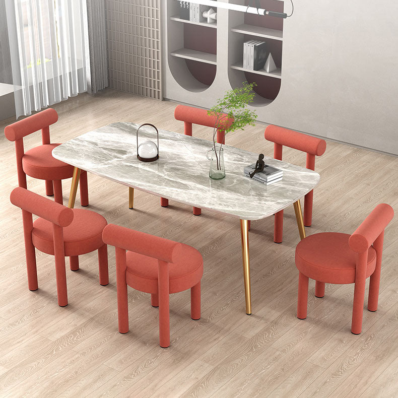 Minimalist Style Fabric Dining Chairs for Home Open Back Side Chair Clearhalo 'Dining Chairs' 'Dining Tables & Seating' 'dining_chair' 'furn' 'furn_dining_chair' 'Furniture' 'furniture_dining_chair' 'Kitchen & Dining Furniture' 4746011