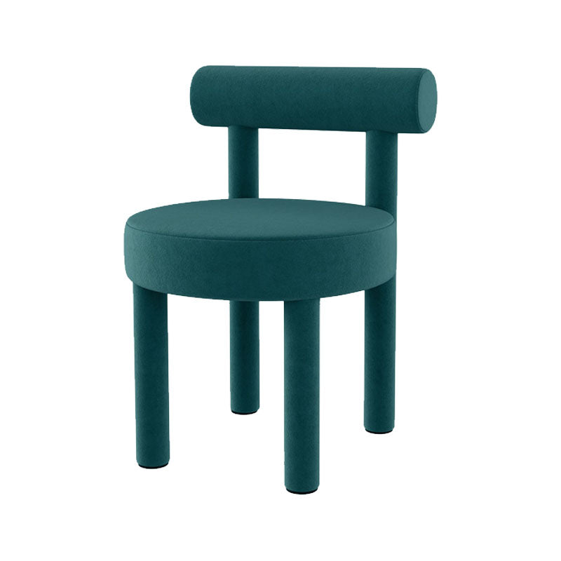 Minimalist Style Fabric Dining Chairs for Home Open Back Side Chair Green 1 Piece Clearhalo 'Dining Chairs' 'Dining Tables & Seating' 'dining_chair' 'furn' 'furn_dining_chair' 'Furniture' 'furniture_dining_chair' 'Kitchen & Dining Furniture' 4746014