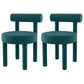 Minimalist Style Fabric Dining Chairs for Home Open Back Side Chair Green 2 Piece Set Clearhalo 'Dining Chairs' 'Dining Tables & Seating' 'dining_chair' 'furn' 'furn_dining_chair' 'Furniture' 'furniture_dining_chair' 'Kitchen & Dining Furniture' 4746017