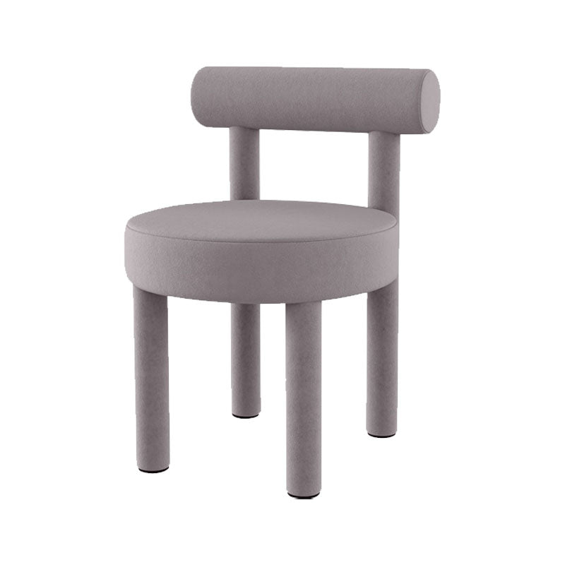 Minimalist Style Fabric Dining Chairs for Home Open Back Side Chair Grey 1 Piece Clearhalo 'Dining Chairs' 'Dining Tables & Seating' 'dining_chair' 'furn' 'furn_dining_chair' 'Furniture' 'furniture_dining_chair' 'Kitchen & Dining Furniture' 4746020