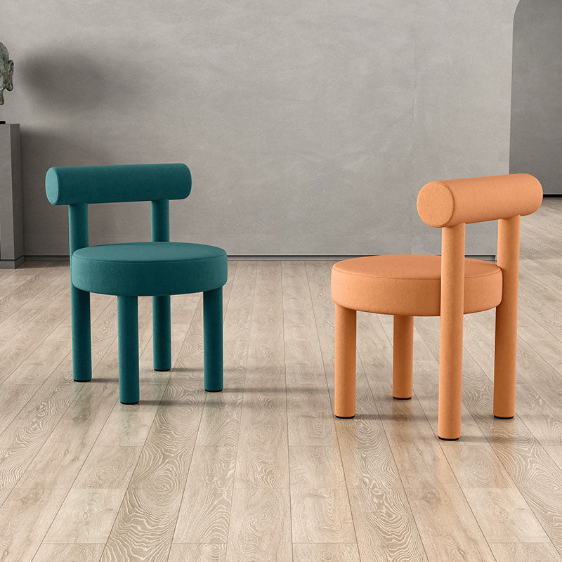 Minimalist Style Fabric Dining Chairs for Home Open Back Side Chair Clearhalo 'Dining Chairs' 'Dining Tables & Seating' 'dining_chair' 'furn' 'furn_dining_chair' 'Furniture' 'furniture_dining_chair' 'Kitchen & Dining Furniture' 4746026