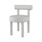 Minimalist Style Fabric Dining Chairs for Home Open Back Side Chair White 1 Piece Clearhalo 'Dining Chairs' 'Dining Tables & Seating' 'dining_chair' 'furn' 'furn_dining_chair' 'Furniture' 'furniture_dining_chair' 'Kitchen & Dining Furniture' 4746027