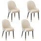 Scandinavian Style Arm Solid Back Dining Side Chair Leather Dining Chair White 4 Piece Set Black Gold Clearhalo 'Dining Chairs' 'Dining Tables & Seating' 'dining_chair' 'furn' 'furn_dining_chair' 'Furniture' 'furniture_dining_chair' 'Kitchen & Dining Furniture' 4746040