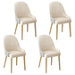 Scandinavian Style Arm Solid Back Dining Side Chair Leather Dining Chair White 4 Piece Set Brass Gold Clearhalo 'Dining Chairs' 'Dining Tables & Seating' 'dining_chair' 'furn' 'furn_dining_chair' 'Furniture' 'furniture_dining_chair' 'Kitchen & Dining Furniture' 4746049