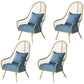 Scandinavian Style Open Back Arm Dining Chairs Linen Dining Chairs Blue 4 Piece Set Clearhalo 'Dining Chairs' 'Dining Tables & Seating' 'dining_chair' 'furn' 'furn_dining_chair' 'Furniture' 'furniture_dining_chair' 'Kitchen & Dining Furniture' 4746062