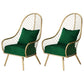 Scandinavian Style Open Back Arm Dining Chairs Linen Dining Chairs Blackish Green 2 Piece Set Clearhalo 'Dining Chairs' 'Dining Tables & Seating' 'dining_chair' 'furn' 'furn_dining_chair' 'Furniture' 'furniture_dining_chair' 'Kitchen & Dining Furniture' 4746077