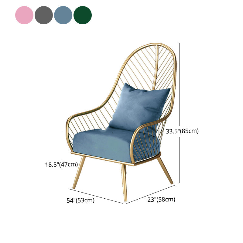 Scandinavian Style Open Back Arm Dining Chairs Linen Dining Chairs Clearhalo 'Dining Chairs' 'Dining Tables & Seating' 'dining_chair' 'furn' 'furn_dining_chair' 'Furniture' 'furniture_dining_chair' 'Kitchen & Dining Furniture' 4746080