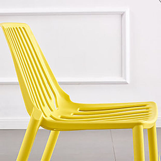 Modern Chairs Dining Stackable Armless Chairs with Plastic Legs for Kitchen Clearhalo 'Dining Chairs' 'Dining Tables & Seating' 'dining_chair' 'furn' 'furn_dining_chair' 'Furniture' 'furniture_dining_chair' 'Kitchen & Dining Furniture' 4746094