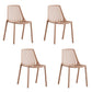 Modern Chairs Dining Stackable Armless Chairs with Plastic Legs for Kitchen Coffee 4 Piece Set Clearhalo 'Dining Chairs' 'Dining Tables & Seating' 'dining_chair' 'furn' 'furn_dining_chair' 'Furniture' 'furniture_dining_chair' 'Kitchen & Dining Furniture' 4746095