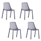 Modern Chairs Dining Stackable Armless Chairs with Plastic Legs for Kitchen Grey 4 Piece Set Clearhalo 'Dining Chairs' 'Dining Tables & Seating' 'dining_chair' 'furn' 'furn_dining_chair' 'Furniture' 'furniture_dining_chair' 'Kitchen & Dining Furniture' 4746108