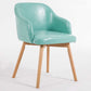 Scandinavian Upholstered Home Arm Chair Solid Back Matte Finish Dining Chair Fruit Green 1 Piece Clearhalo 'Dining Chairs' 'Dining Tables & Seating' 'dining_chair' 'Furniture' 'furniture_dining_chair' 'Kitchen & Dining Furniture' 4746241