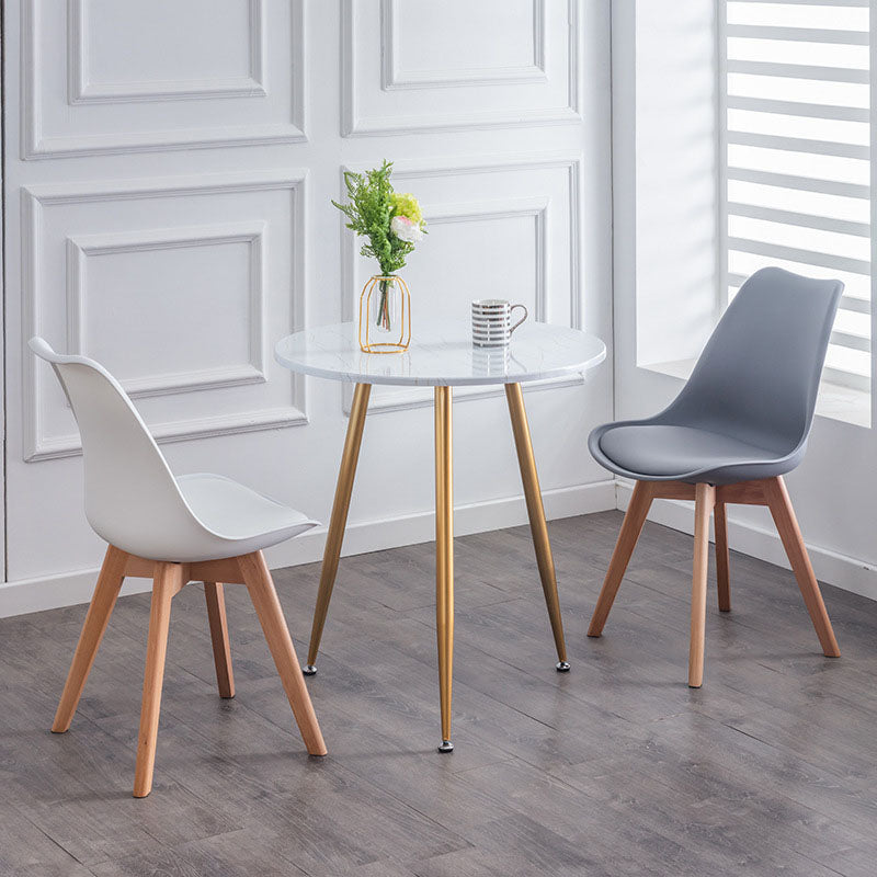 Contemporary Kitchen Chair Dining Armless Chairs with Wooden Legs Clearhalo 'Dining Chairs' 'Dining Tables & Seating' 'dining_chair' 'Furniture' 'furniture_dining_chair' 'Kitchen & Dining Furniture' 4746251