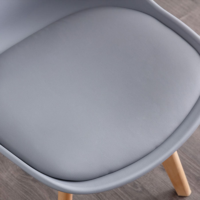 Contemporary Kitchen Chair Dining Armless Chairs with Wooden Legs Clearhalo 'Dining Chairs' 'Dining Tables & Seating' 'dining_chair' 'Furniture' 'furniture_dining_chair' 'Kitchen & Dining Furniture' 4746258