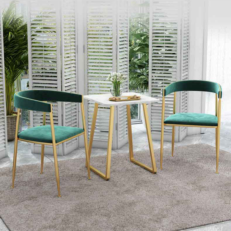Nordic Design Open Back Side Chair Luxury Dining Fabric Side Chair Clearhalo 'Dining Chairs' 'Dining Tables & Seating' 'dining_chair' 'furn' 'furn_dining_chair' 'Furniture' 'furniture_dining_chair' 'Kitchen & Dining Furniture' 4746284