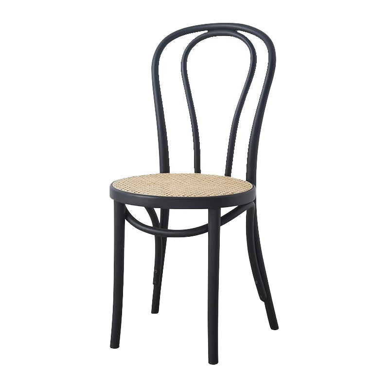 Traditional Ash Open Side Chair Matte Finish Wood Dining Chair Black White 1 Piece Clearhalo 'Dining Chairs' 'Dining Tables & Seating' 'dining_chair' 'furn' 'furn_dining_chair' 'Furniture' 'furniture_dining_chair' 'Kitchen & Dining Furniture' 4746288