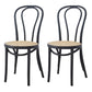 Traditional Ash Open Side Chair Matte Finish Wood Dining Chair Black White 2 Piece Set Clearhalo 'Dining Chairs' 'Dining Tables & Seating' 'dining_chair' 'furn' 'furn_dining_chair' 'Furniture' 'furniture_dining_chair' 'Kitchen & Dining Furniture' 4746290