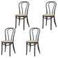 Traditional Ash Open Side Chair Matte Finish Wood Dining Chair Black White 4 Piece Set Clearhalo 'Dining Chairs' 'Dining Tables & Seating' 'dining_chair' 'furn' 'furn_dining_chair' 'Furniture' 'furniture_dining_chair' 'Kitchen & Dining Furniture' 4746292