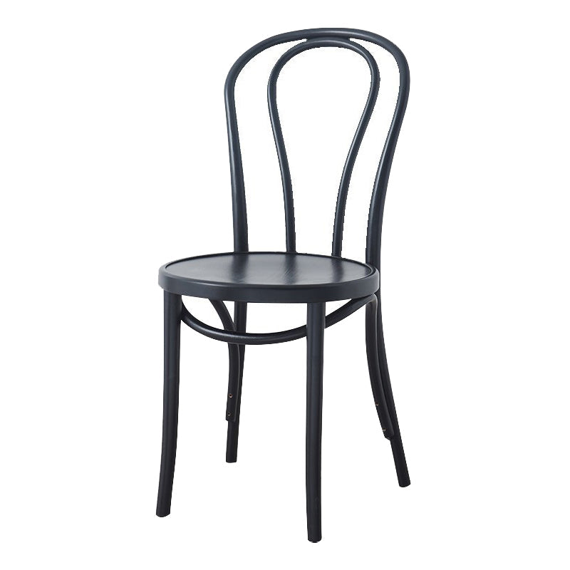 Traditional Ash Open Side Chair Matte Finish Wood Dining Chair Black 1 Piece Clearhalo 'Dining Chairs' 'Dining Tables & Seating' 'dining_chair' 'furn' 'furn_dining_chair' 'Furniture' 'furniture_dining_chair' 'Kitchen & Dining Furniture' 4746294