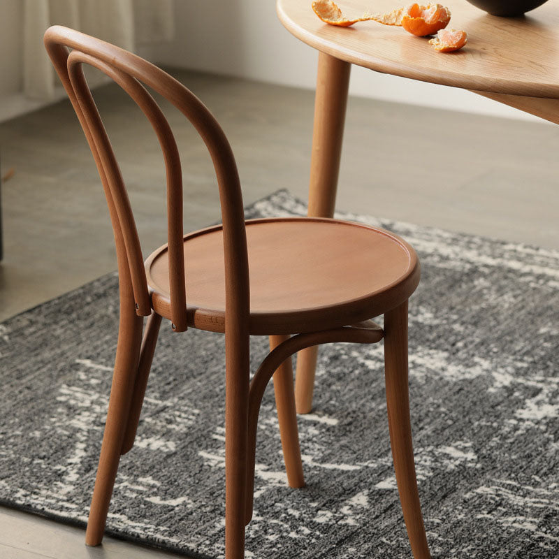 Traditional Ash Open Side Chair Matte Finish Wood Dining Chair Clearhalo 'Dining Chairs' 'Dining Tables & Seating' 'dining_chair' 'furn' 'furn_dining_chair' 'Furniture' 'furniture_dining_chair' 'Kitchen & Dining Furniture' 4746299