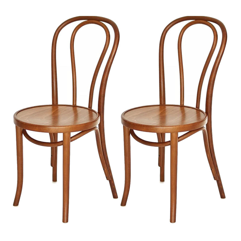 Traditional Ash Open Side Chair Matte Finish Wood Dining Chair Brown 2 Piece Set Clearhalo 'Dining Chairs' 'Dining Tables & Seating' 'dining_chair' 'furn' 'furn_dining_chair' 'Furniture' 'furniture_dining_chair' 'Kitchen & Dining Furniture' 4746301