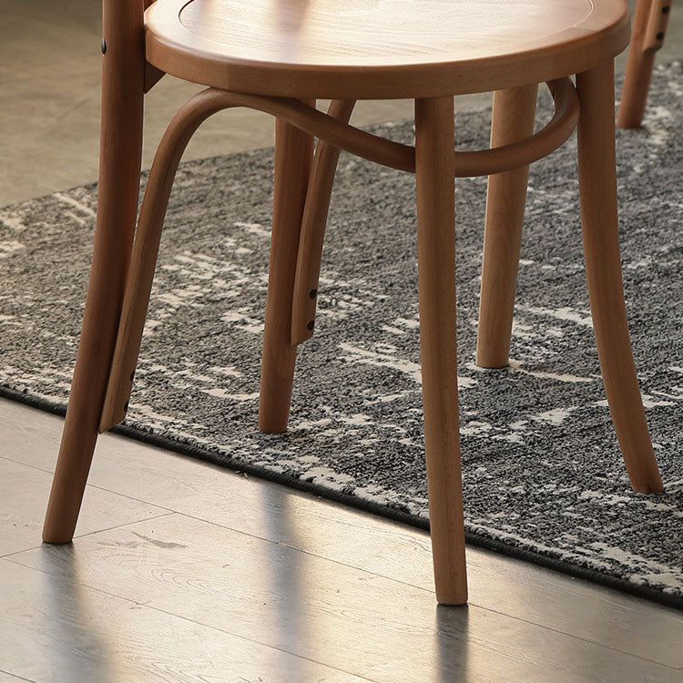 Traditional Ash Open Side Chair Matte Finish Wood Dining Chair Clearhalo 'Dining Chairs' 'Dining Tables & Seating' 'dining_chair' 'furn' 'furn_dining_chair' 'Furniture' 'furniture_dining_chair' 'Kitchen & Dining Furniture' 4746302