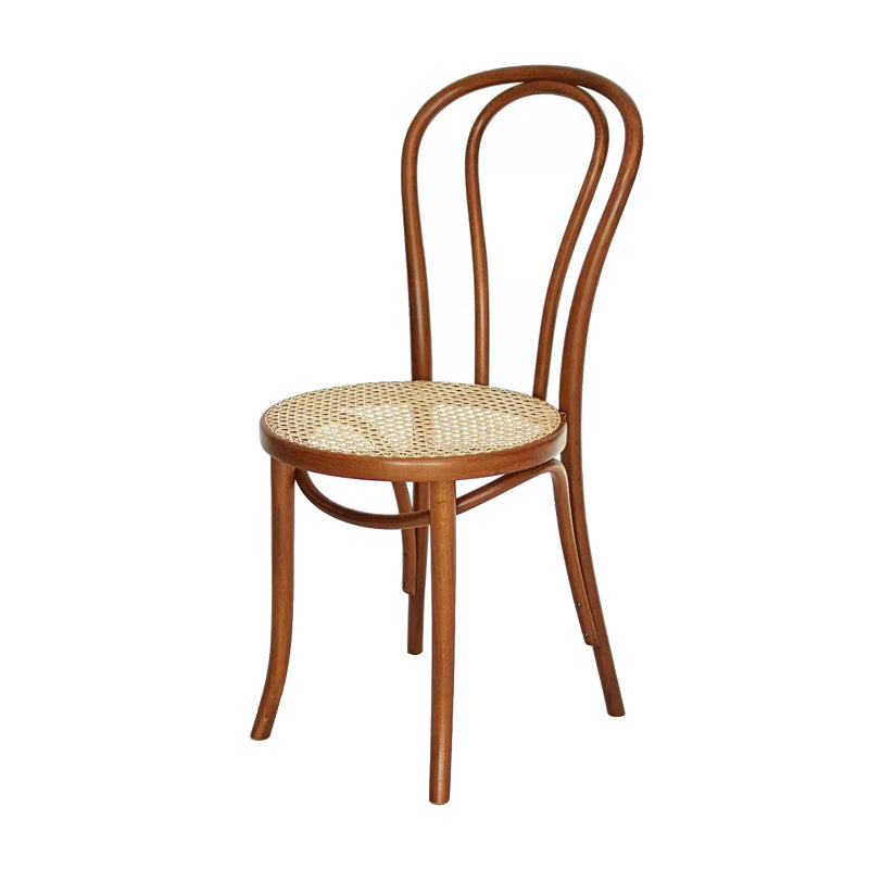 Traditional Ash Open Side Chair Matte Finish Wood Dining Chair Beige-Coffee 1 Piece Clearhalo 'Dining Chairs' 'Dining Tables & Seating' 'dining_chair' 'furn' 'furn_dining_chair' 'Furniture' 'furniture_dining_chair' 'Kitchen & Dining Furniture' 4746305
